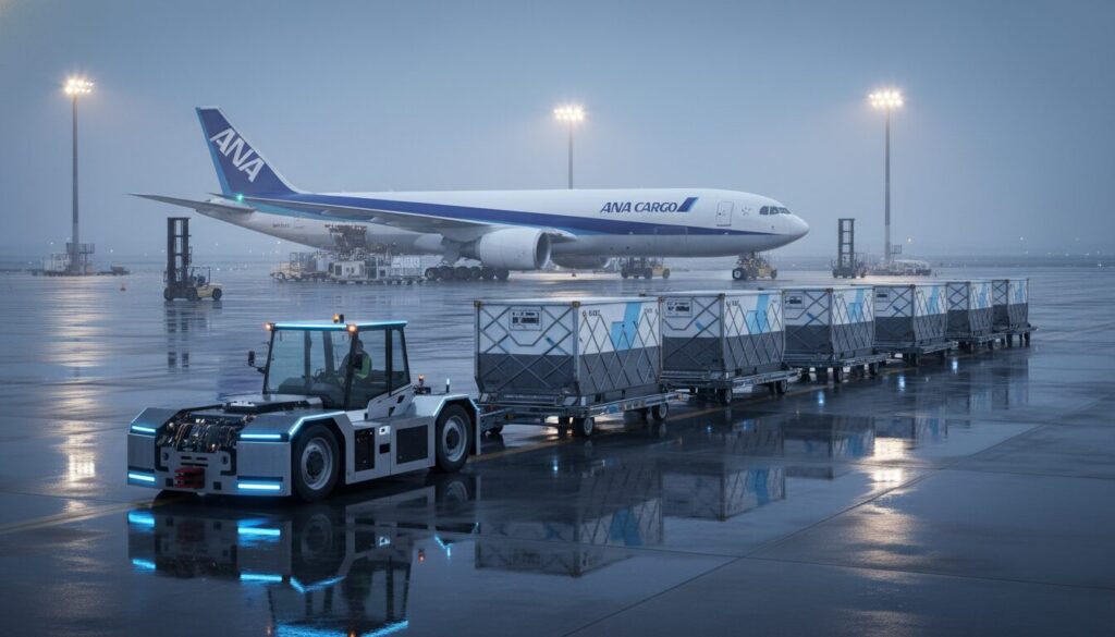 全日空、豊田自動織機／羽田空港制限内で自動運転レベル4実用化について