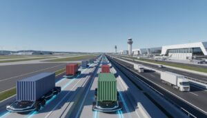 【現地取材・動画】成田空港エリアで「自動物流道路」の実証実験開始