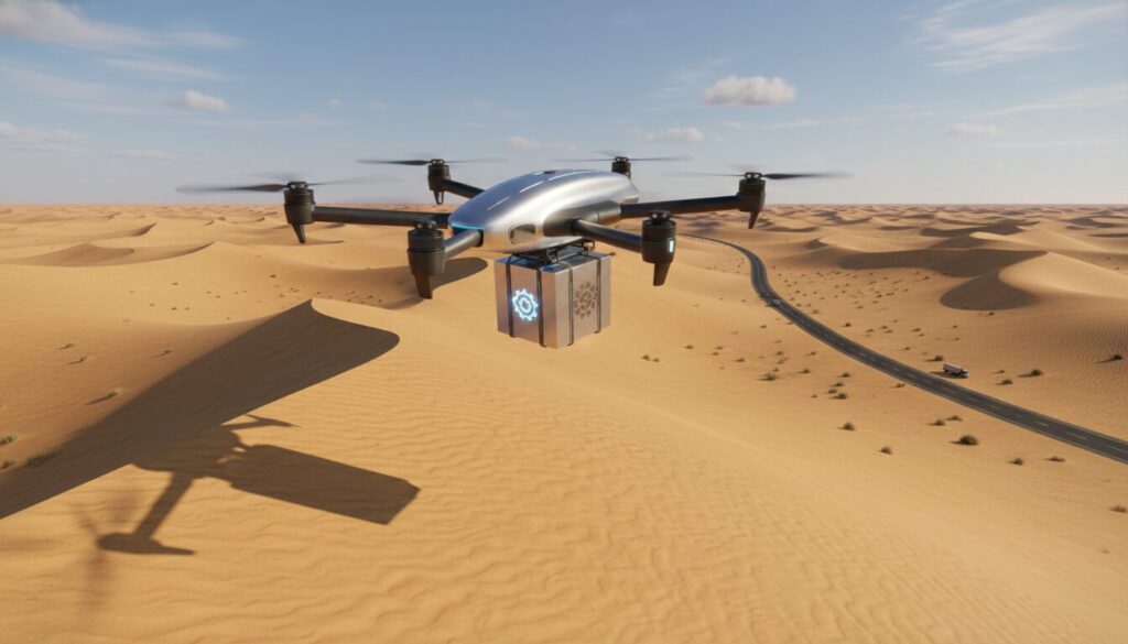 京東物流、サウジでドローン配送を実証　1時間超を15分に短縮