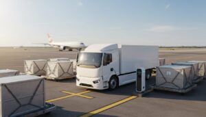 【現地取材・動画】ANAといすゞ、空港内手荷物運搬に導入のEVトラックが運用開始