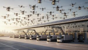 30年度に輸送力が最大25％不足の可能性、次期物流大綱期間中にドローン配送の社会実装174件など想定