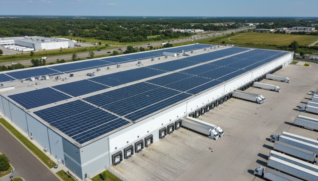 日本ベネックス／埼玉県嵐山町の物流施設に太陽光発電所