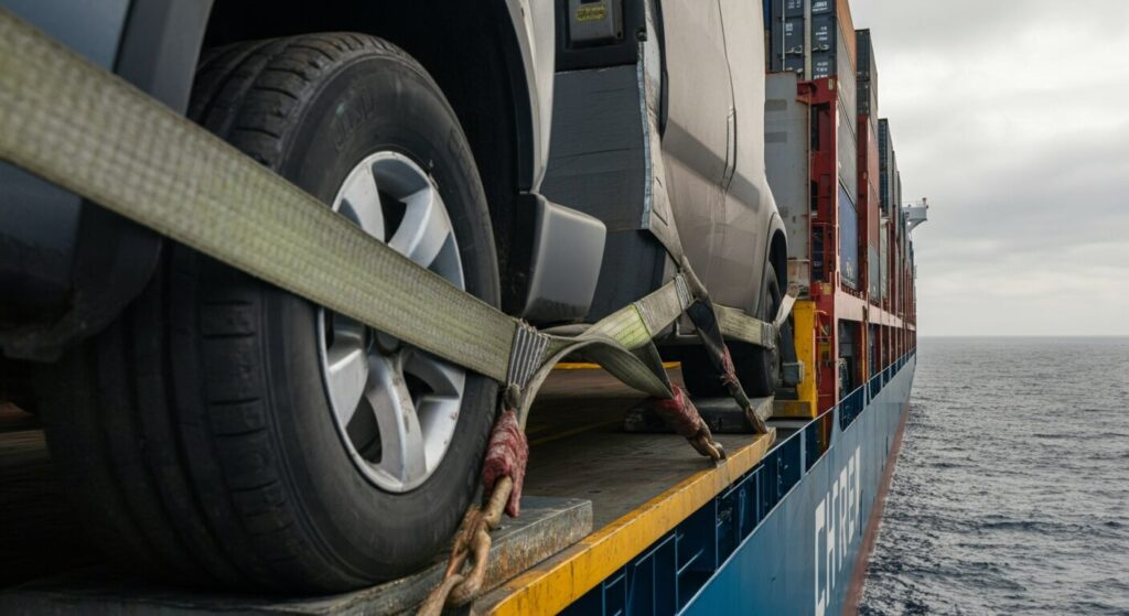 自動車船へ再生繊維固縛ベルト導入！消耗品から見直す海運の脱炭素化3つの影響