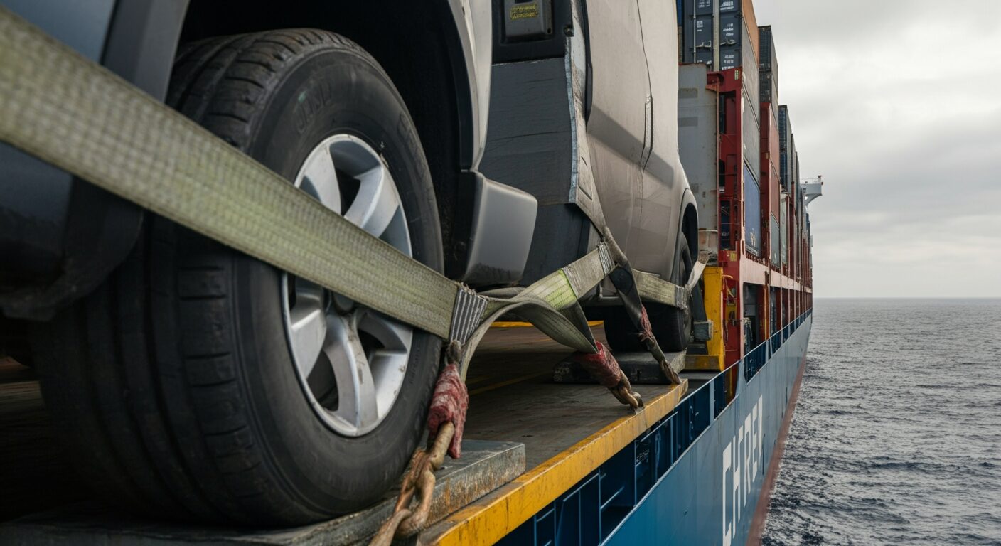 自動車船へ再生繊維固縛ベルト導入!消耗品から見直す海運の脱炭素化3つの影響