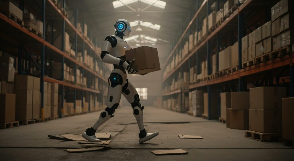 中国製人型ロボが21kmを50分完走！日本の古い倉庫を救う3つの次世代自動化戦略