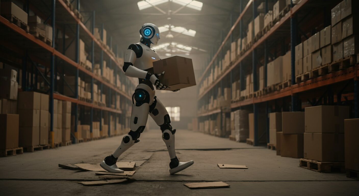 中国製人型ロボが21kmを50分完走！日本の古い倉庫を救う3つの次世代自動化戦略