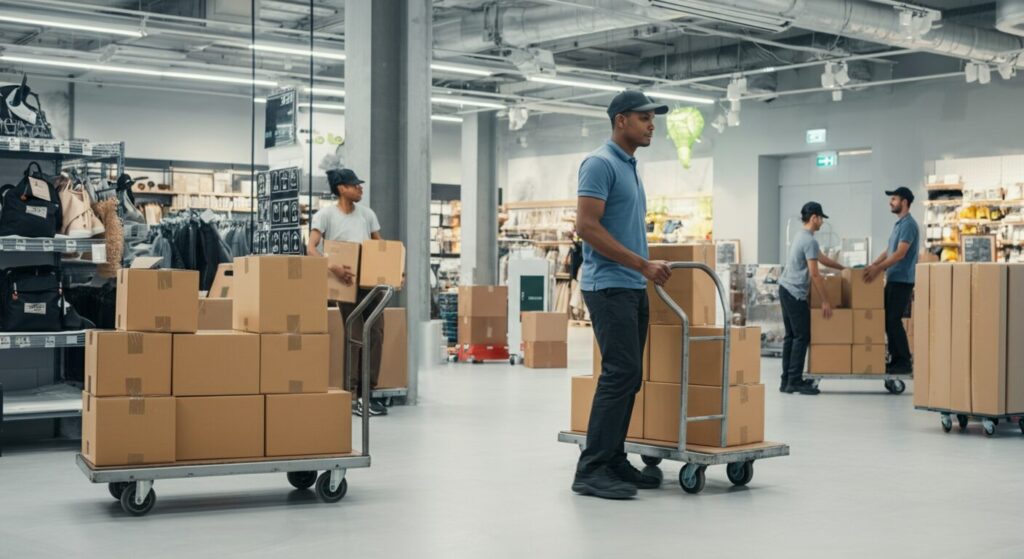 店舗の裏方業務をゼロに！NTTロジスコの新配送サービスがもたらす4つの導入効果