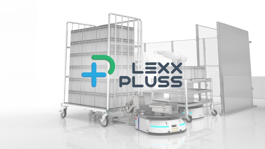 Lexx500とは？カゴ車・6輪カート搬送を自動化するAMRの特徴を解説 ロゴ・サービス画像