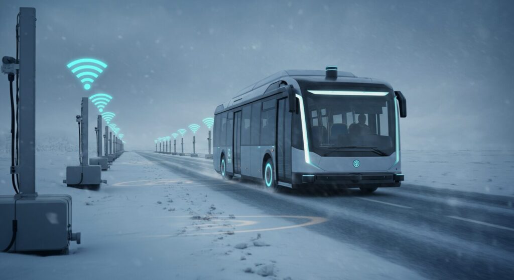 NTT千歳で自動運転バス実証！積雪・低温に挑むセンサー技術と物流への3つの影響
