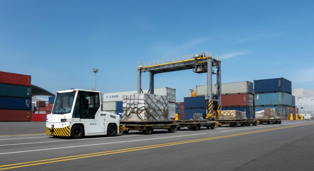 成田国際空港が7トン貨物を自動搬送、2026年度のレベル4稼働で省人化が加速