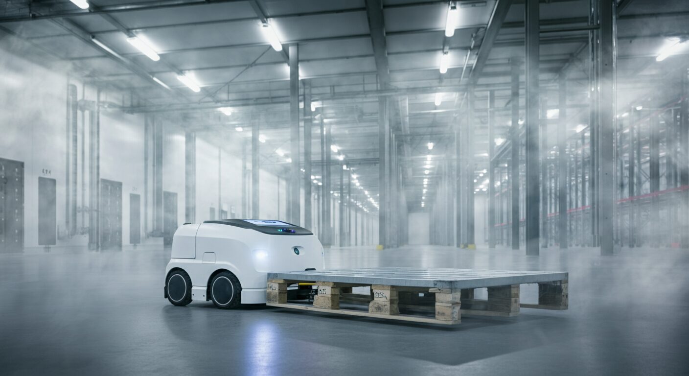 既存カゴ車の自動化でシーオスが貢献、0℃〜10℃の低温現場で省人化が加速