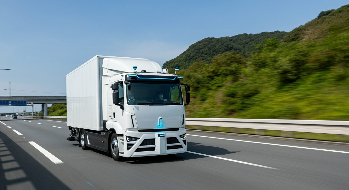 プレミアムウォーターとT2、380km自動運転で重量水輸送の省人化が加速