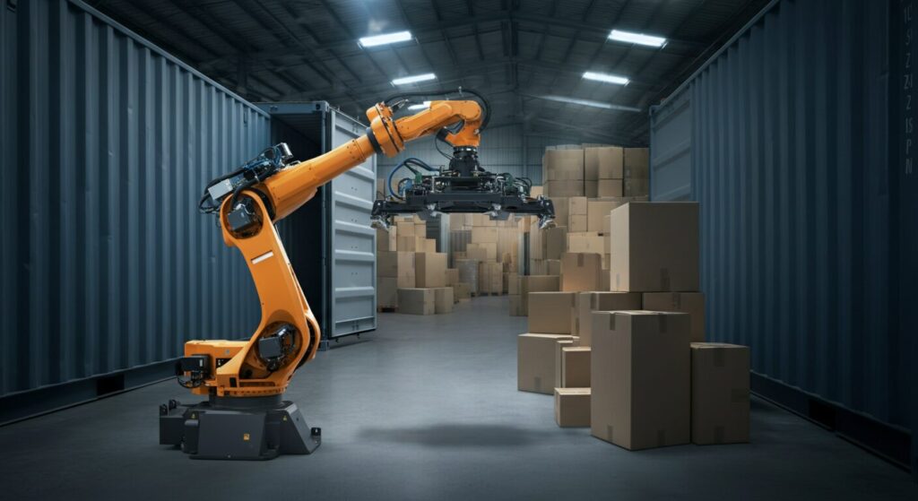 SGシステム株式会社が30kg対応ロボでデバンニング自動化を加速させる