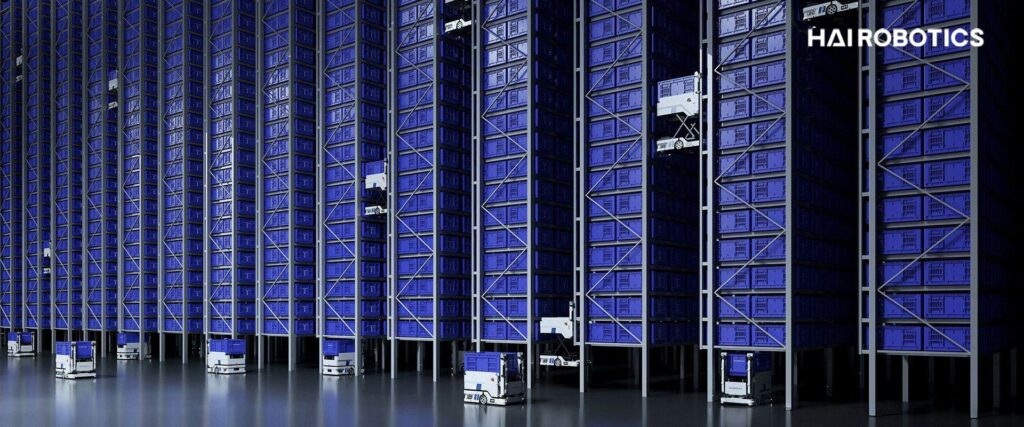 HaiPickとは？10m以上の高層棚に対応し、保管効率とピッキングを最大化する自律型ケースハンドリングシステム ロゴ・サービス画像