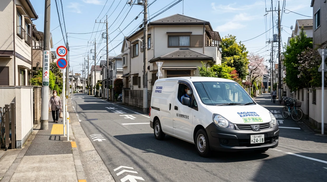 改正道交法で2026年9月から生活道路が30km化、免停リスク高まる配送網の見直し