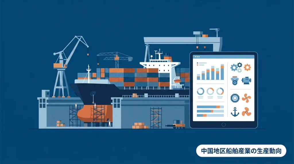 中国地区の船舶産業生産動向を公表、中国運輸局が2026年9月に造船・修繕動向整理
