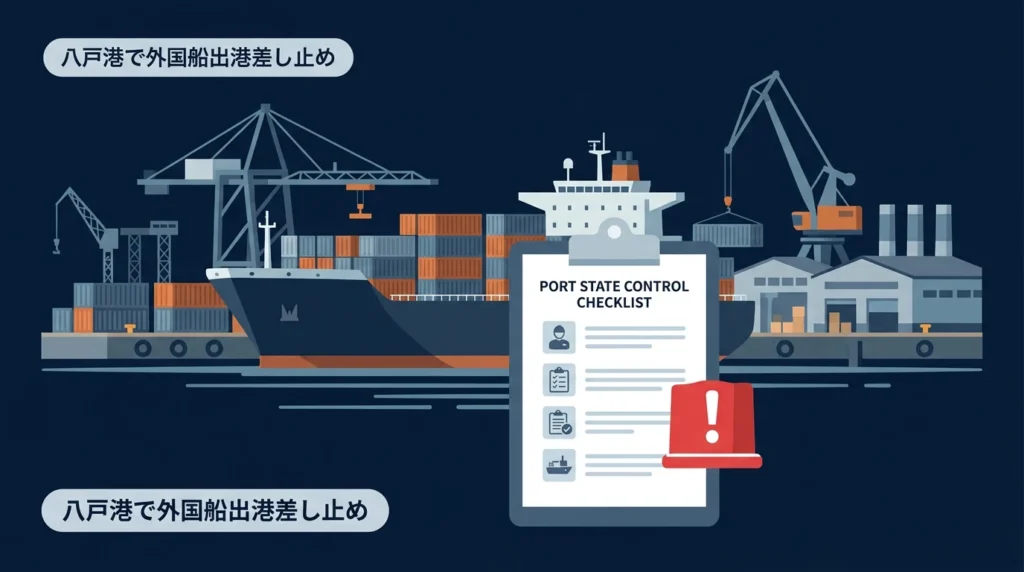 東北運輸局が2026年8月のPSC実績公表、八戸港で外国貨物船1隻を出港差し止め
