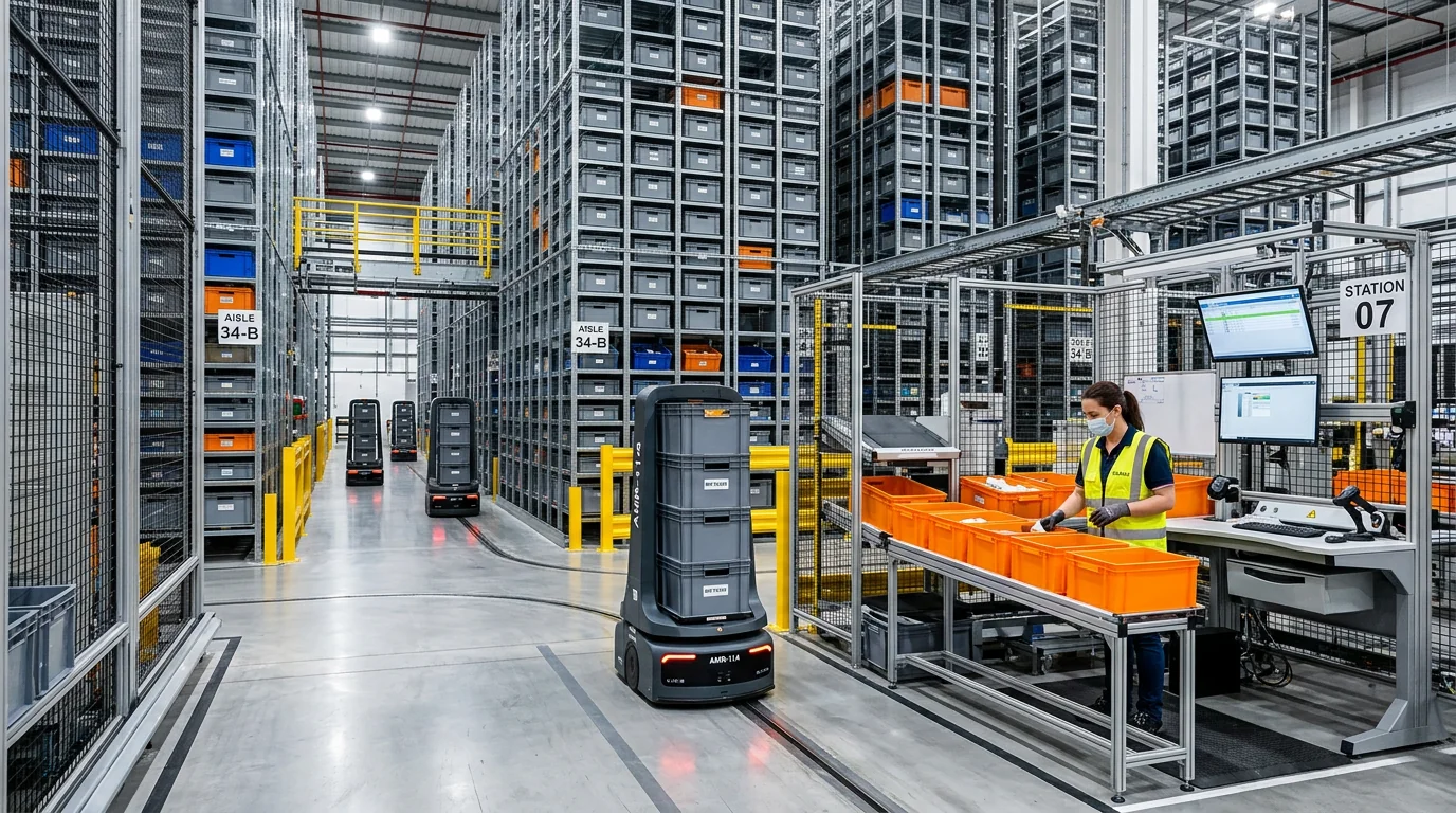 DHLサプライチェーンが柏に自動倉庫導入｜ロボ60台で5年分の物量増に対応