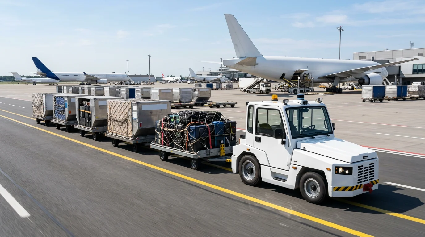 日本航空が福岡空港で1.7kmのレベル4自動搬送を開始｜構内作業を省人化